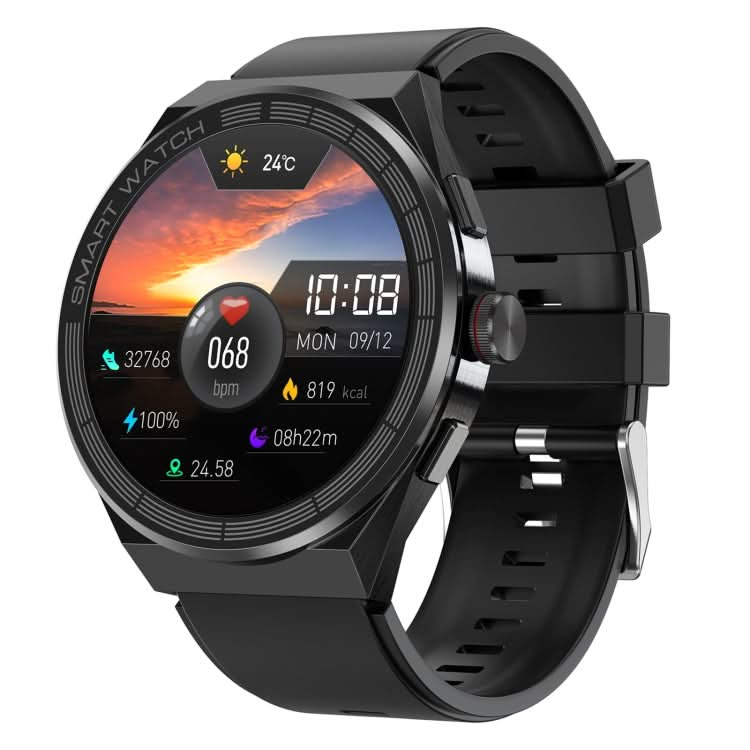 BM01 1.45 inch Silicone Band IP68 Waterproof Smart Watch Support Bluetooth Call / NFC