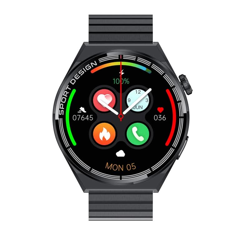 HDT 3 Max 1.6 inch Steel Band IP67 Waterproof Smart Watch Support Bluetooth Call / NFC