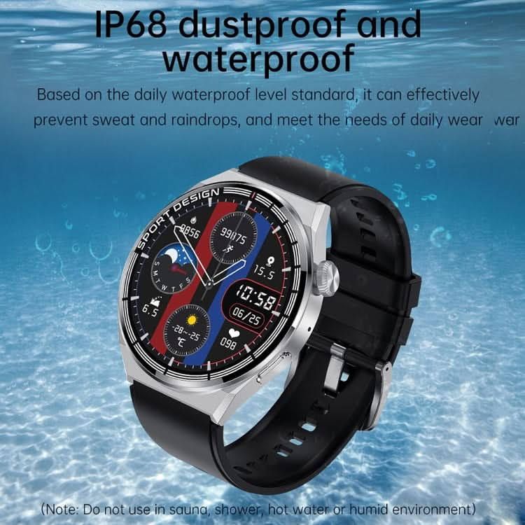 HDT 3 Max 1.6 inch Silicone Band IP67 Waterproof Smart Watch Support Bluetooth Call / NFC