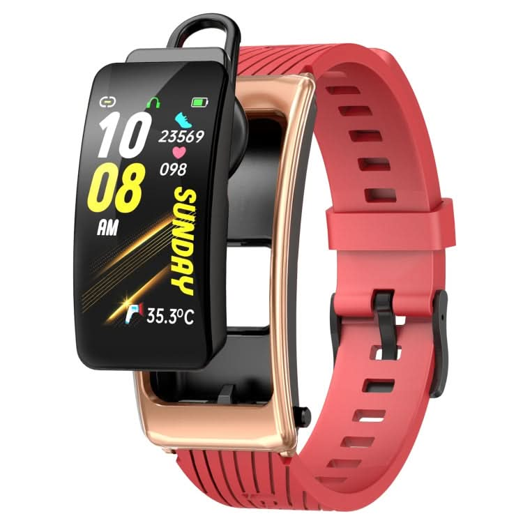 K20 1.14 inch Silicone Band Earphone Detachable Life Waterproof Smart Watch Support Bluetooth Call