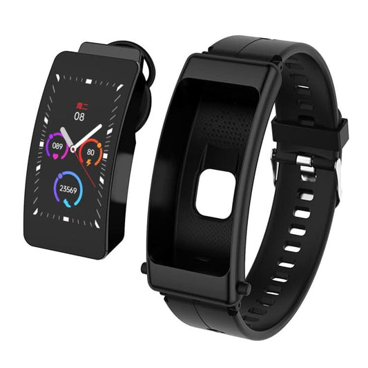 K50 1.08 inch Silicone Band Earphone Detachable IP67 Waterproof Smart Watch Support Bluetooth Call