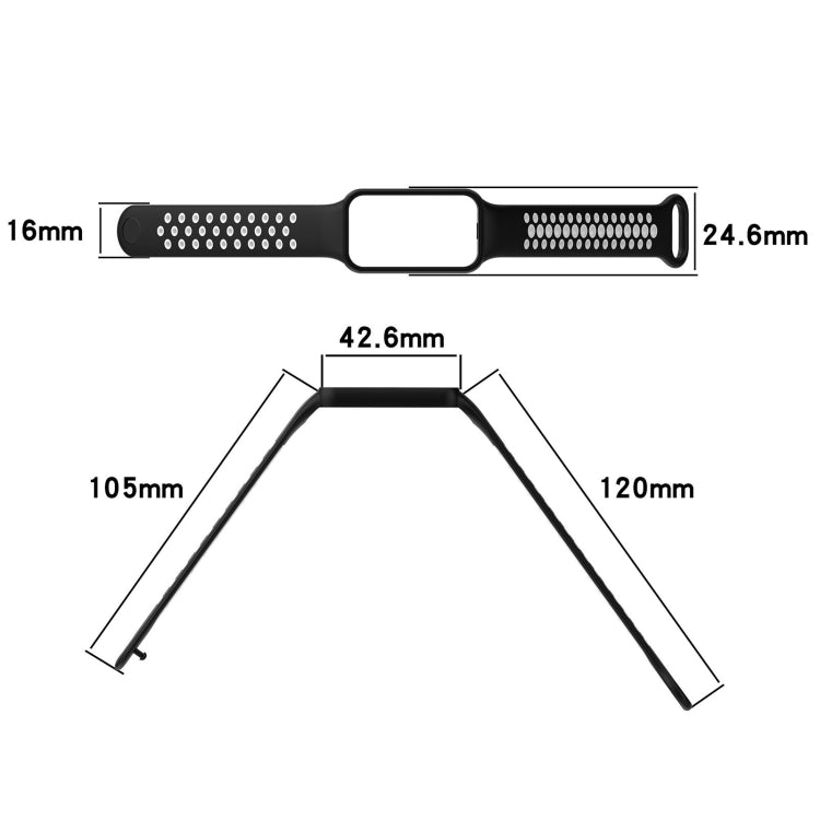 Loop Two-Color Breathable Silicone Watch Band