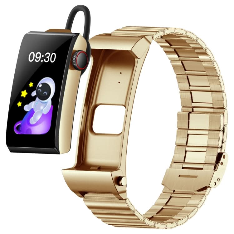 M6 1.5 inch Steel Band Earphone Detachable IP68 Waterproof Smart Watch Support Bluetooth Call