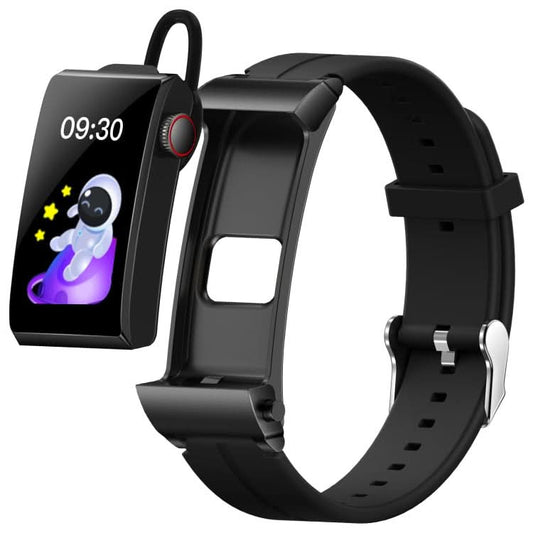 M6 1.5 inch Silicone Band Earphone Detachable IP68 Waterproof Smart Watch Support Bluetooth Call