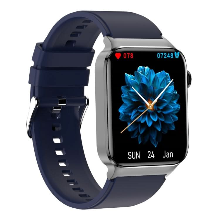 T50 1.85 inch Silicone Band IP67 Waterproof Smart Watch Supports Voice Assistant / Health Monitoring