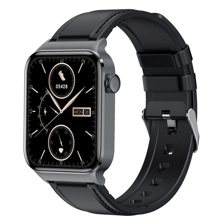 T50 1.85 inch Leather Band IP67 Waterproof Smart Watch Supports Voice Assistant / Health Monitoring