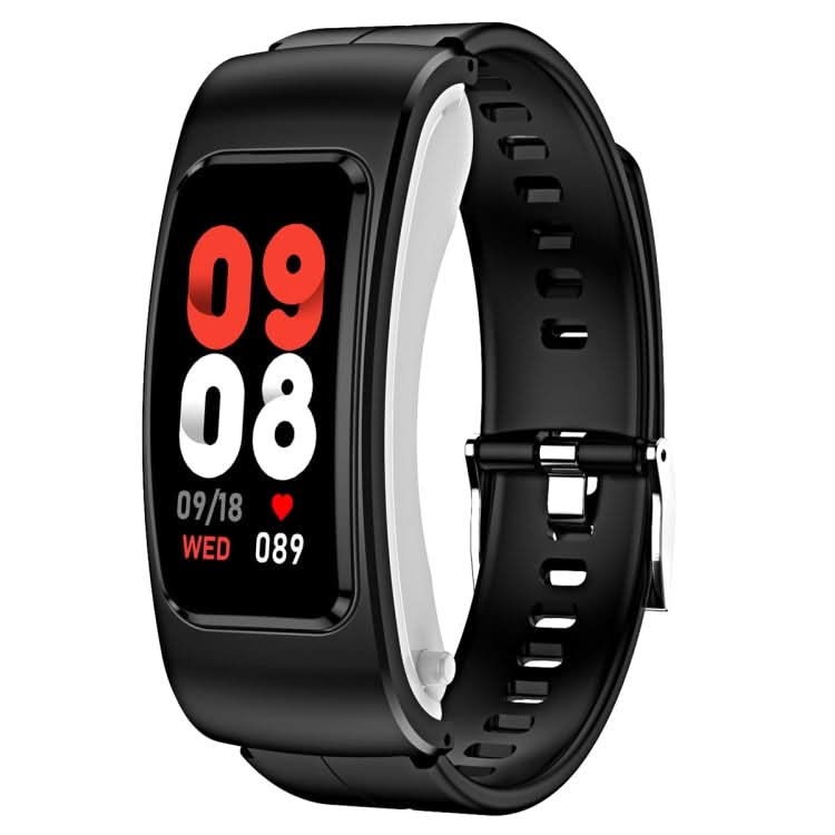 K60 1.08 inch Silicone and Earphone Detachable Life Waterproof Smart Watch Support Bluetooth Call