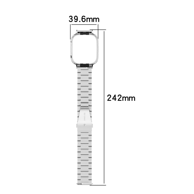 2 in 1 Three-bead Metal Watch Band with Watch Frame-Reluova