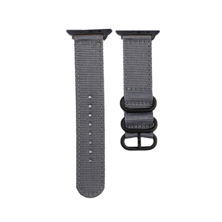 Black Buckle Canvas Watch Band