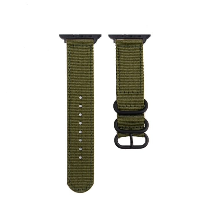 Black Buckle Canvas Watch Band