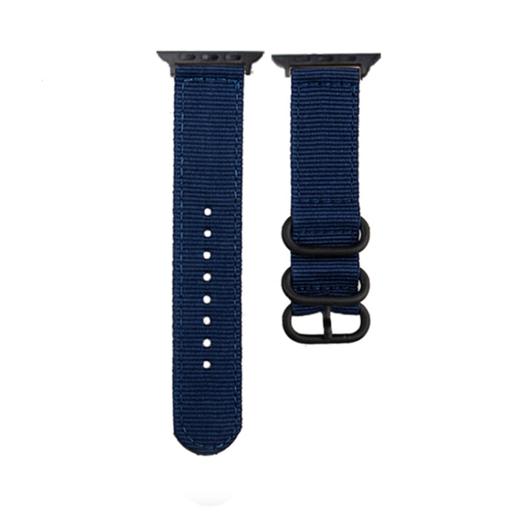 Black Buckle Canvas Watch Band