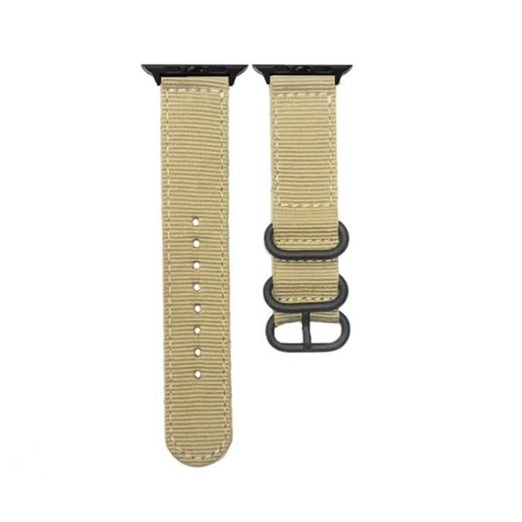 Black Buckle Canvas Watch Band