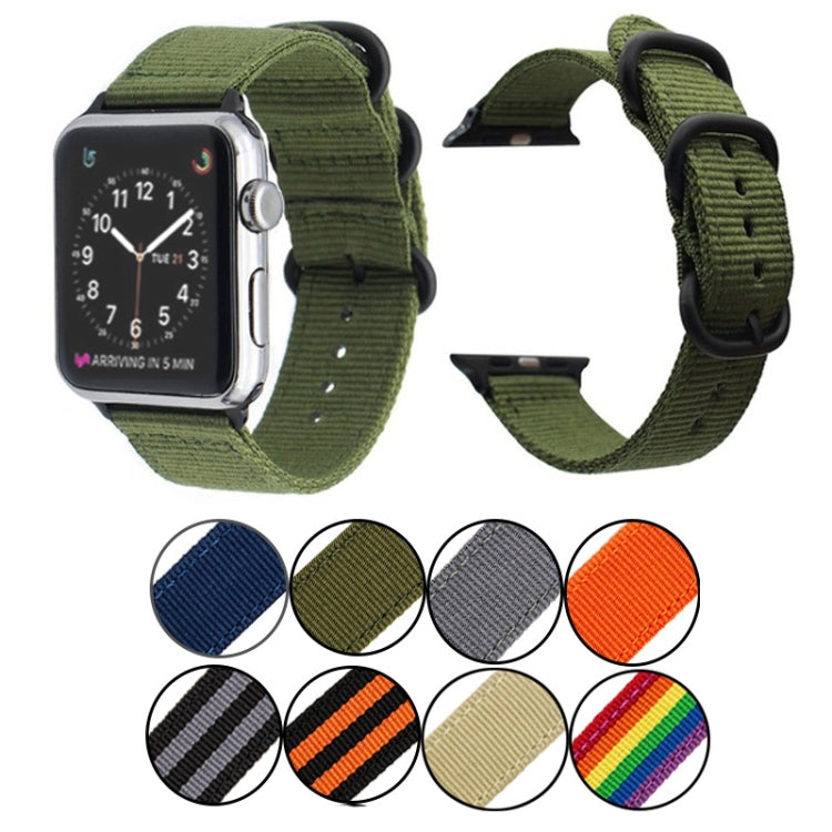 Black Buckle Canvas Watch Band