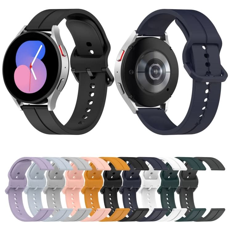 Universal Flat Head Groove Silicone Watch Band