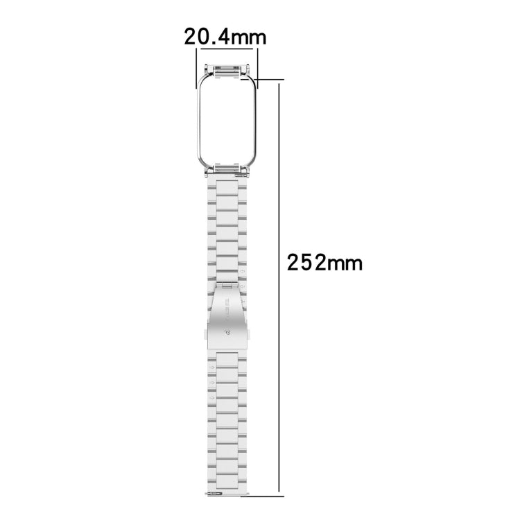 Three-bead Steel Watch Band