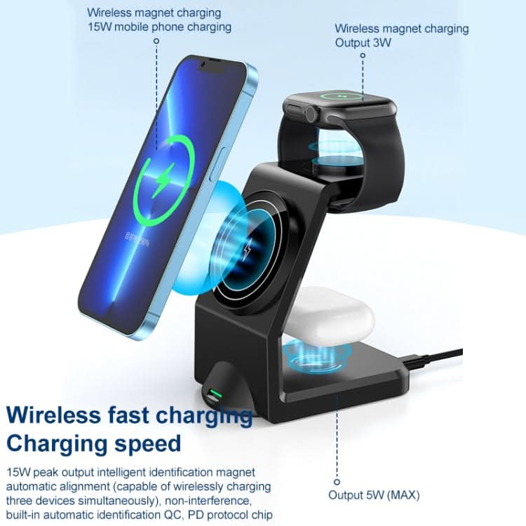 WT-158 Magnetic Multi in one wireless Charger