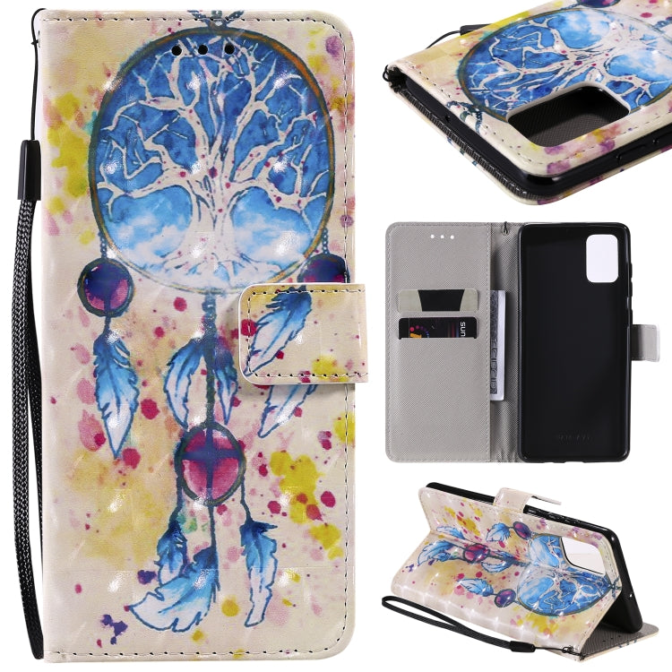 3D Painting Horizontal Flip Leather Case with Holder & Card Slot & Lanyard-Reluova