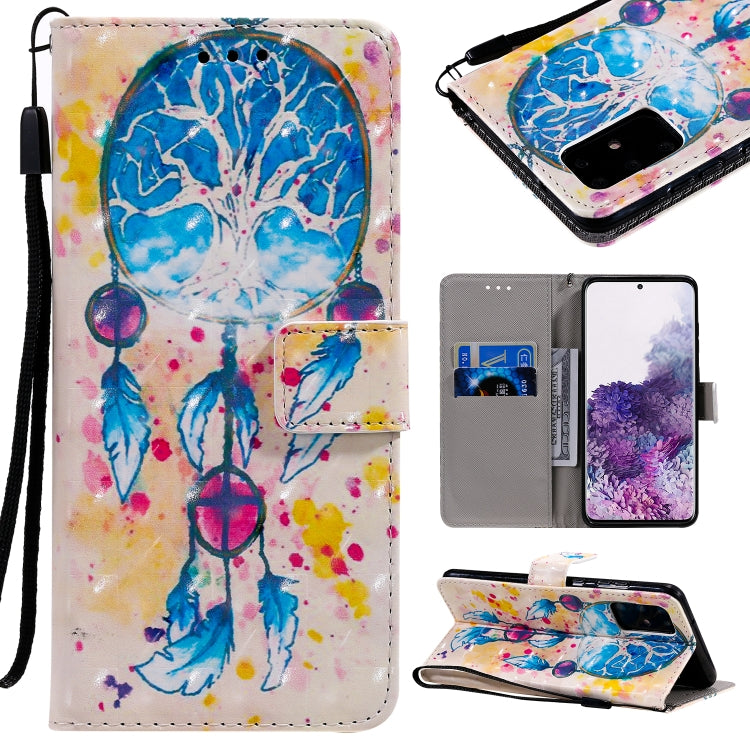 3D Painting Horizontal Flip Leather Case with Holder & Card Slot & Lanyard-Reluova