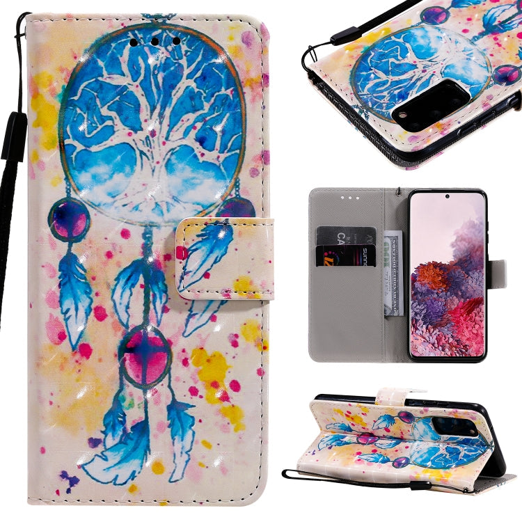 3D Painting Horizontal Flip Leather Case with Holder & Card Slot & Lanyard-Reluova