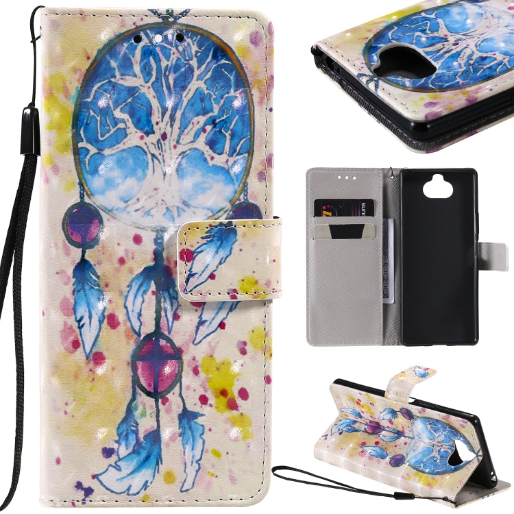 3D Painting Horizontal Flip Leather Case with Holder & Card Slot & Lanyard-Reluova