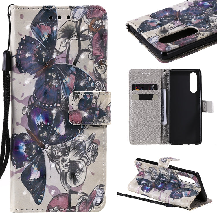 3D Painting Horizontal Flip Leather Case with Holder & Card Slot & Lanyard-Reluova