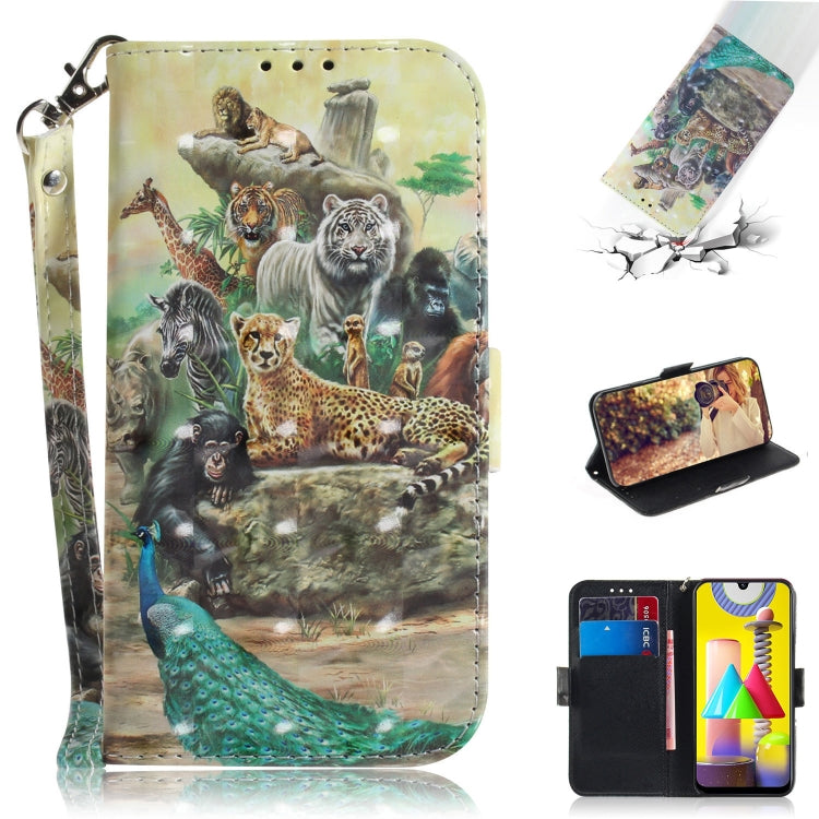 3D Colored Drawing Horizontal Flip Leather Case with Holder & Card Slot & Wallet & Lanyard, Series 1