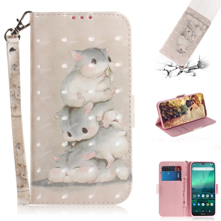 3D Colored Drawing Horizontal Flip Leather Case with Holder & Card Slot & Wallet & Lanyard, Series 1