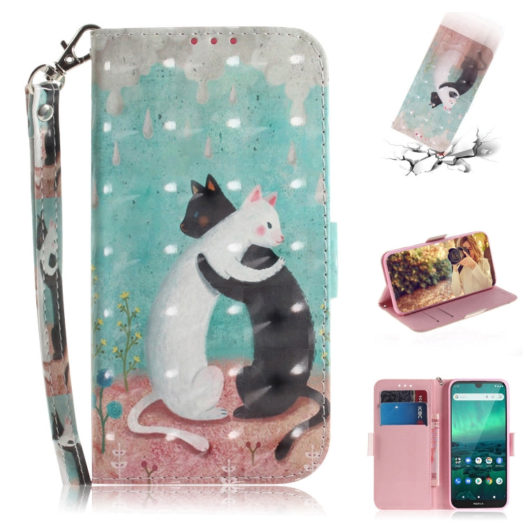 3D Colored Drawing Horizontal Flip Leather Case with Holder & Card Slot & Wallet & Lanyard, Series 1