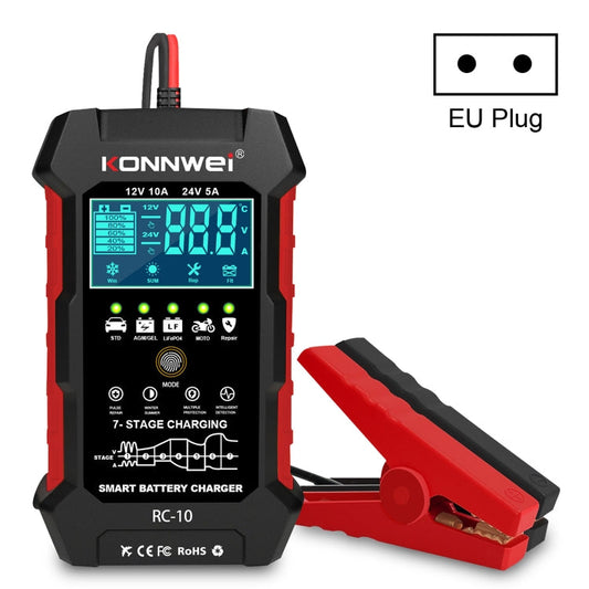 KONNWEI CR-10 2.4 inch Car Battery Charger Battery Pulse Repair Tool ÎҵÄÉ̵ê