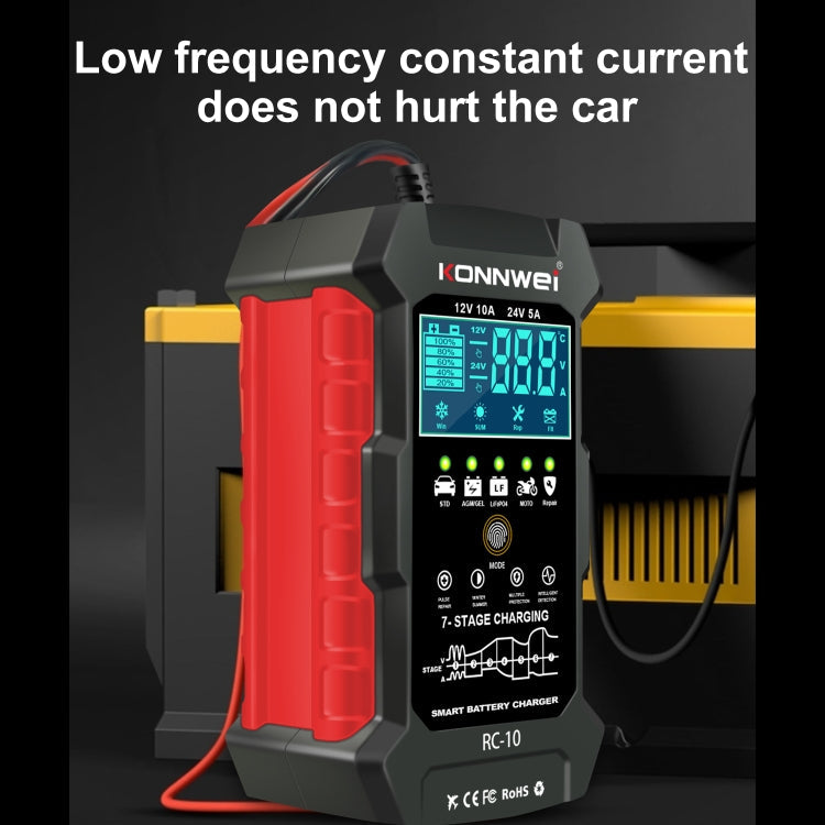 KONNWEI CR-10 2.4 inch Car Battery Charger Battery Pulse Repair Tool ÎҵÄÉ̵ê