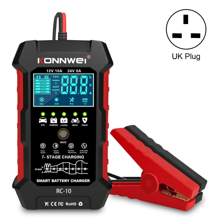 KONNWEI CR-10 2.4 inch Car Battery Charger Battery Pulse Repair Tool ÎҵÄÉ̵ê