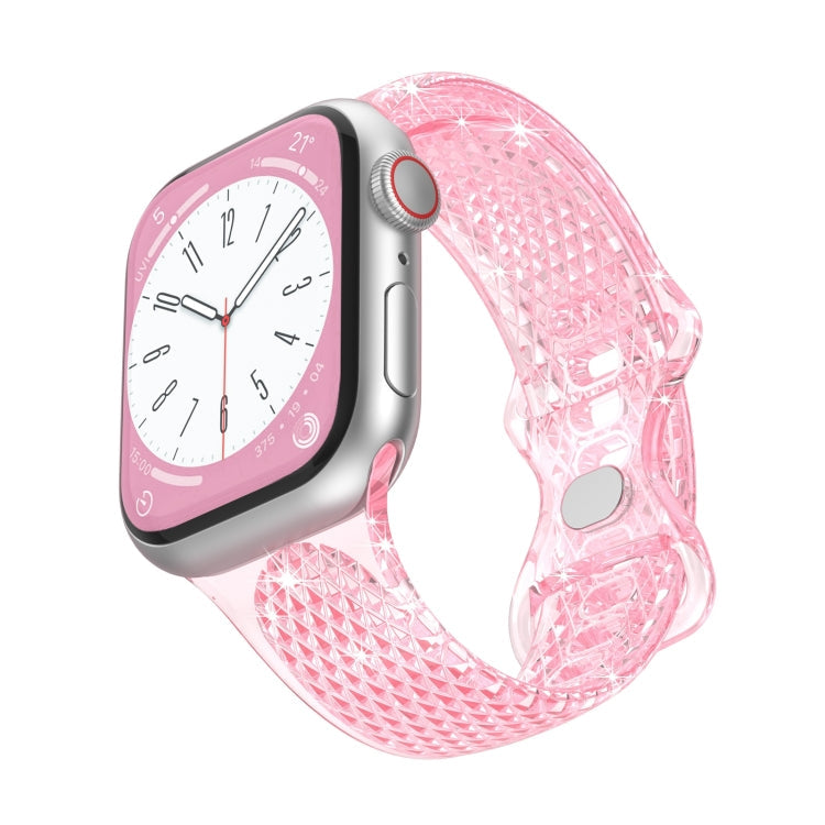 Diamond Pattern Clear TPU Watch Band