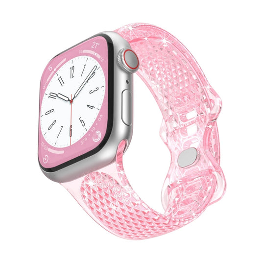 Diamond Pattern Clear TPU Watch Band