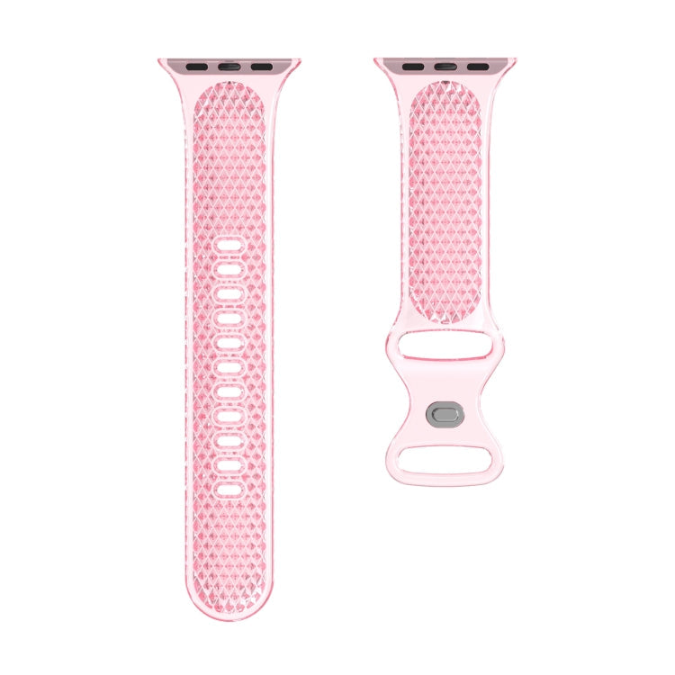 Diamond Pattern Clear TPU Watch Band