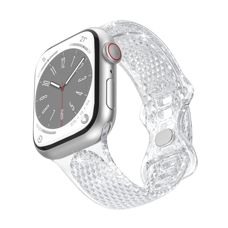 Diamond Pattern Clear TPU Watch Band