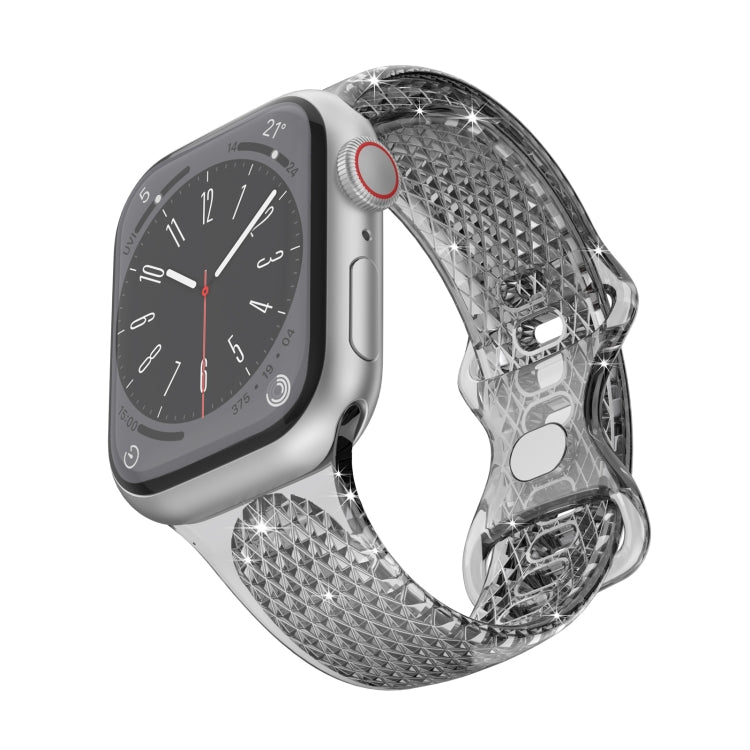 Diamond Pattern Clear TPU Watch Band