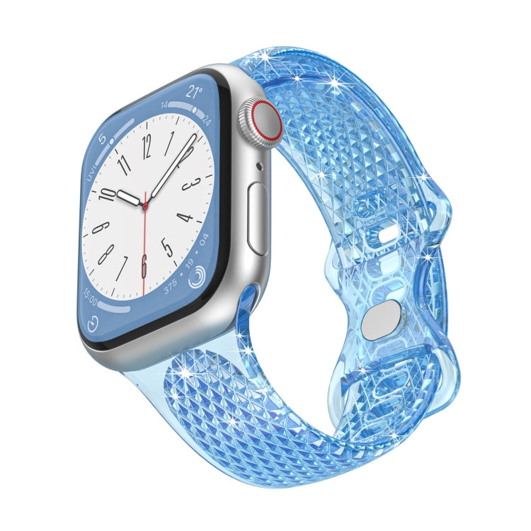 Diamond Pattern Clear TPU Watch Band