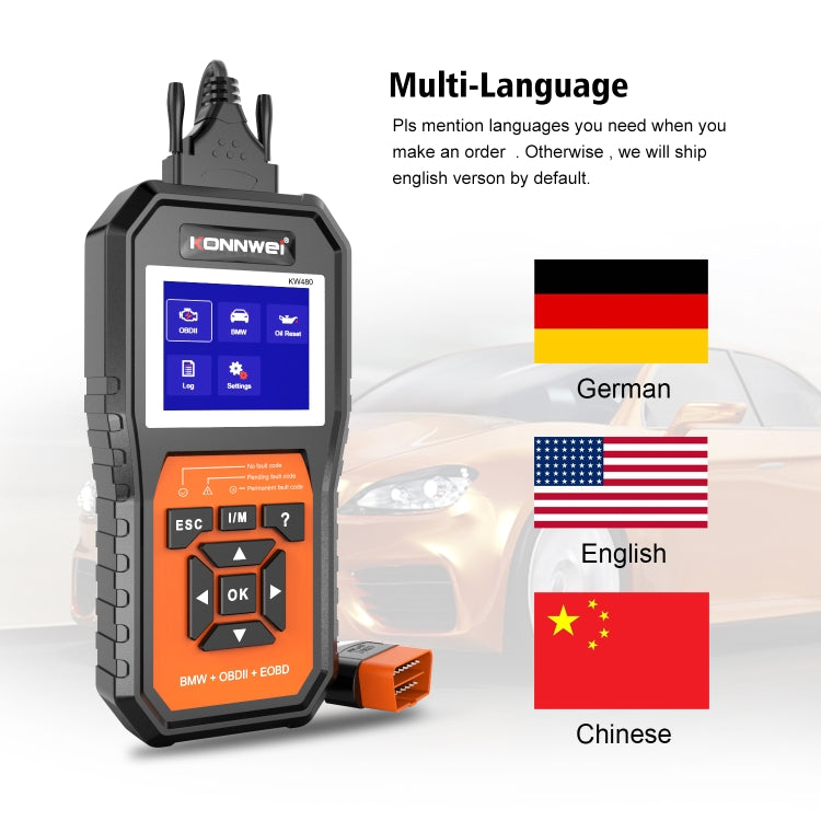 KONNWE KW480 2.8 inch Color Screen OBD2 Car Fault Detector ÎҵÄÉ̵ê