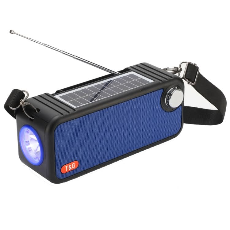 T&G TG637 Outdoor Portable Solar Power Wireless Bluetooth Speaker with FM / Flashlight / TF Card Slot