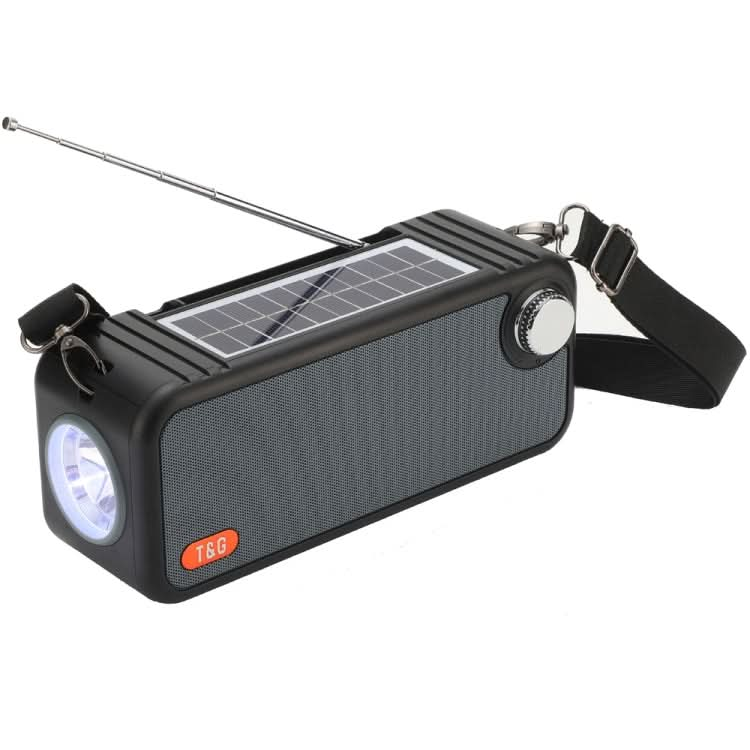 T&G TG637 Outdoor Portable Solar Power Wireless Bluetooth Speaker with FM / Flashlight / TF Card Slot