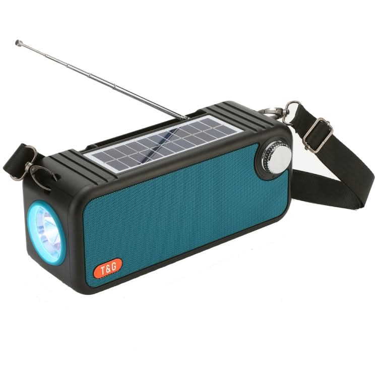 T&G TG637 Outdoor Portable Solar Power Wireless Bluetooth Speaker with FM / Flashlight / TF Card Slot