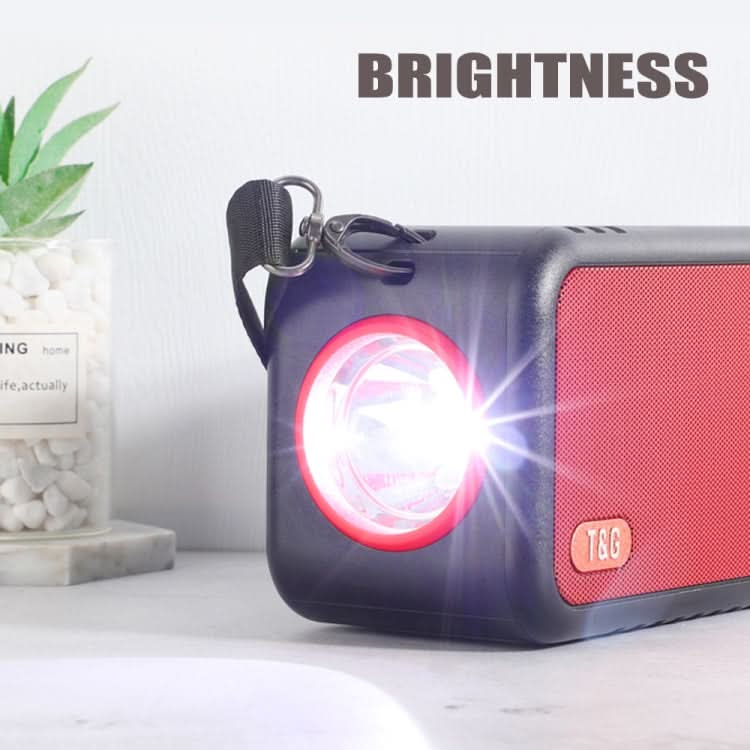 T&G TG637 Outdoor Portable Solar Power Wireless Bluetooth Speaker with FM / Flashlight / TF Card Slot