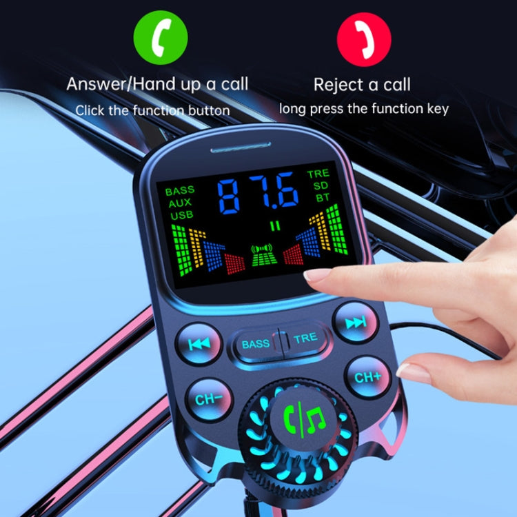 BC86 Colorful Screen Car Bluetooth 5.3 FM Transmitter MP3 Player ÎҵÄÉ̵ê