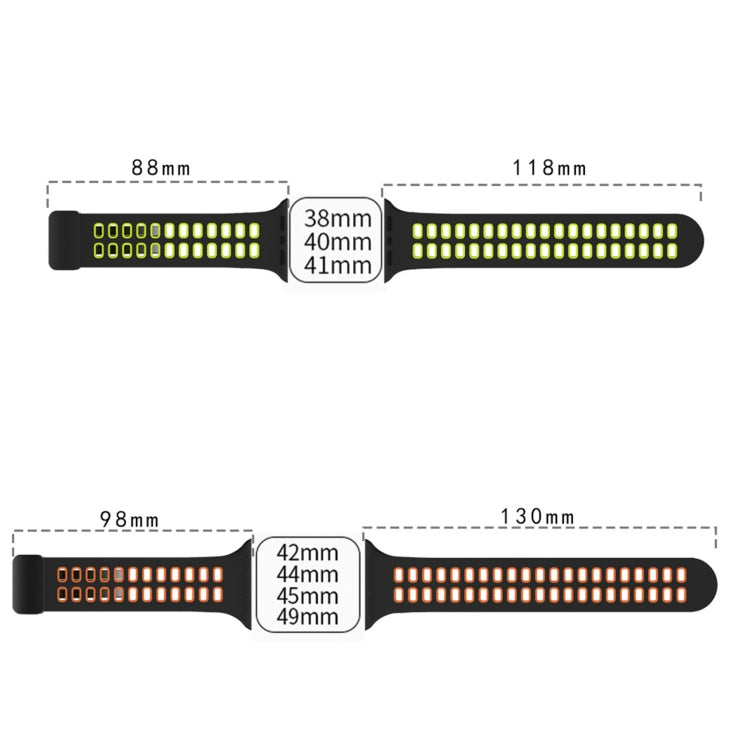 Magnetic Fold Clasp Square Holes Silicone Watch Band