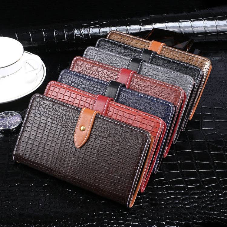 idewei Crocodile Texture Horizontal Flip Leather Case with Holder & Card Slots & Wallet