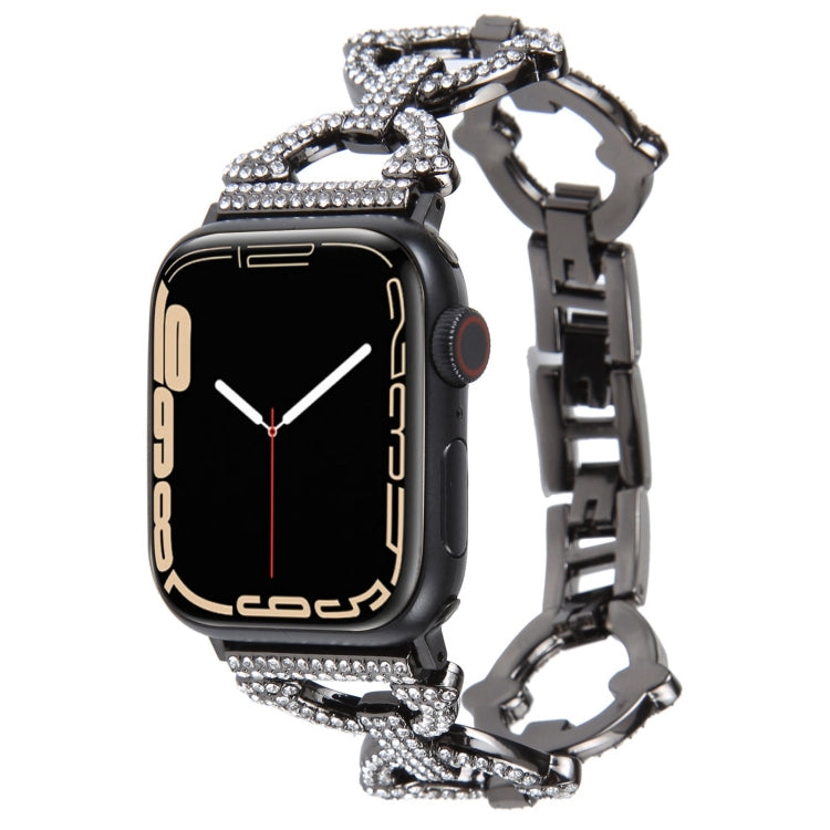 Metal Chain Diamond Watch Band