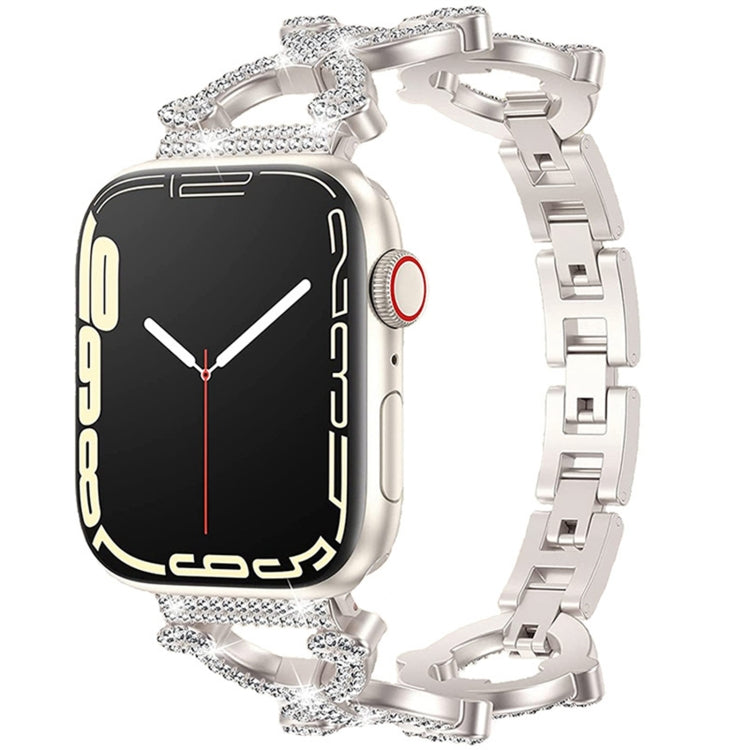 Metal Chain Diamond Watch Band