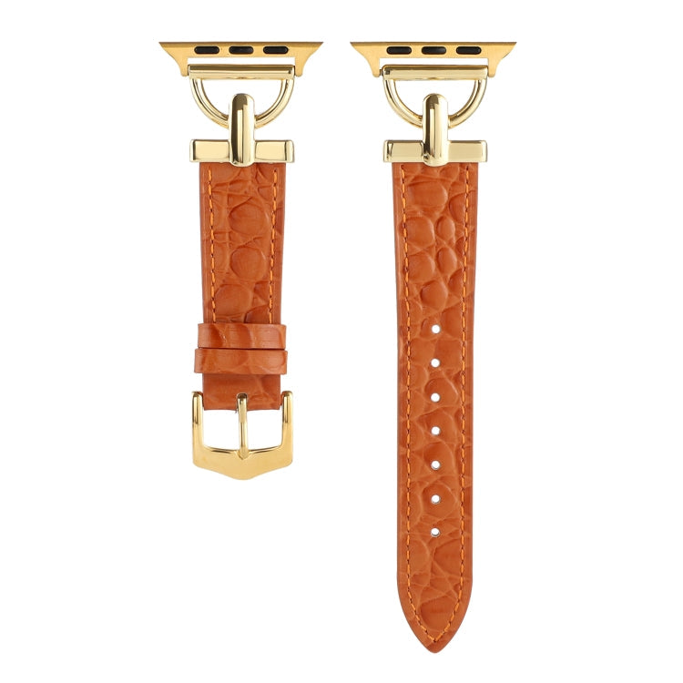 D-Buckle Cocodile Genuine Leather Watch Band