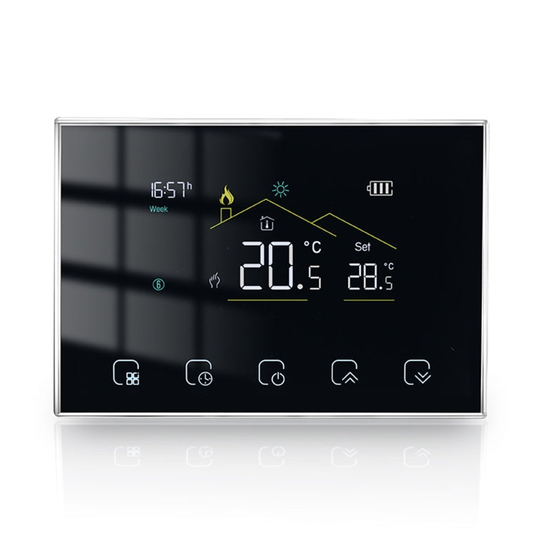 BHT-8000RF-VA- GBC Wireless Smart LED Screen Thermostat Without WiFi, Specification:Electric / Boiler Heating Reluova