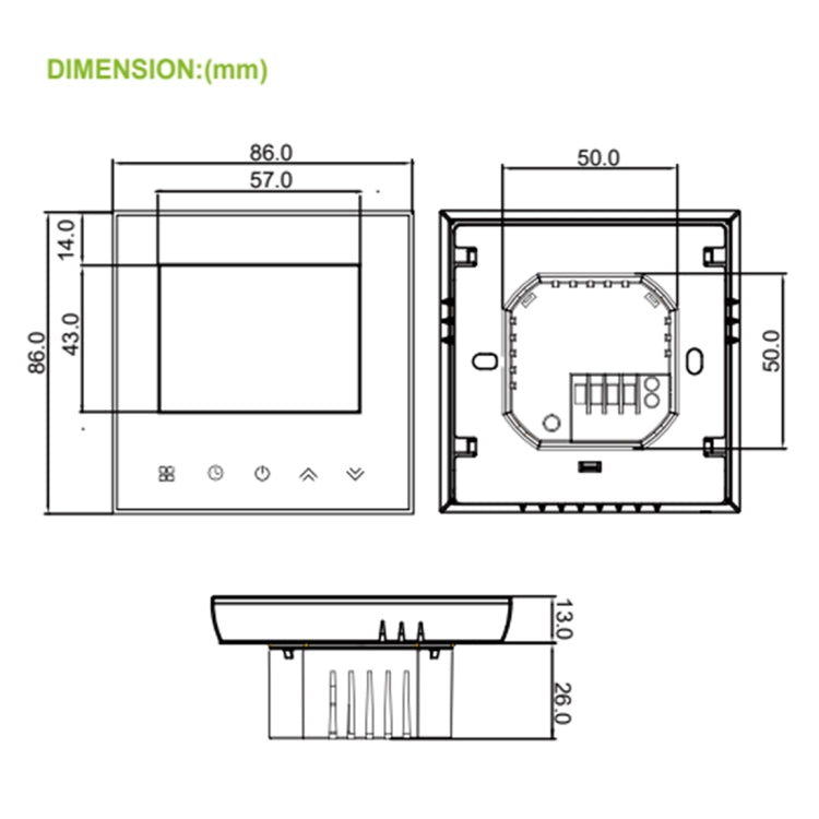 220V Smart Home Heating Thermostat Boiler Heating WiFi Thermostat Reluova